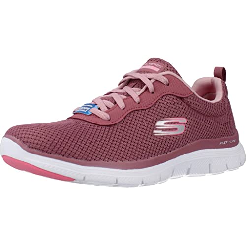 Skechers Women's Flex Appeal 4.0 Trainer, Mauve, 4 UK