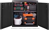 Ondis24 Kunststoffschrank Hero Outdoor Schrank Poolbox wetterfest Haushaltschrank Mehrzweckschrank XXL, 88 x 54 x 96 (H) cm, schnell aufgebaut, robuster Kunststoff
