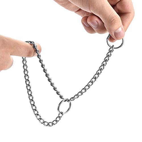 Mogoko Stainless Steel Dog Choke Chain Collar, Puppy Metal P Chain Slip Collar Pet Training Walking Choker(2.0Mm;14.0 Inch) #TOP6