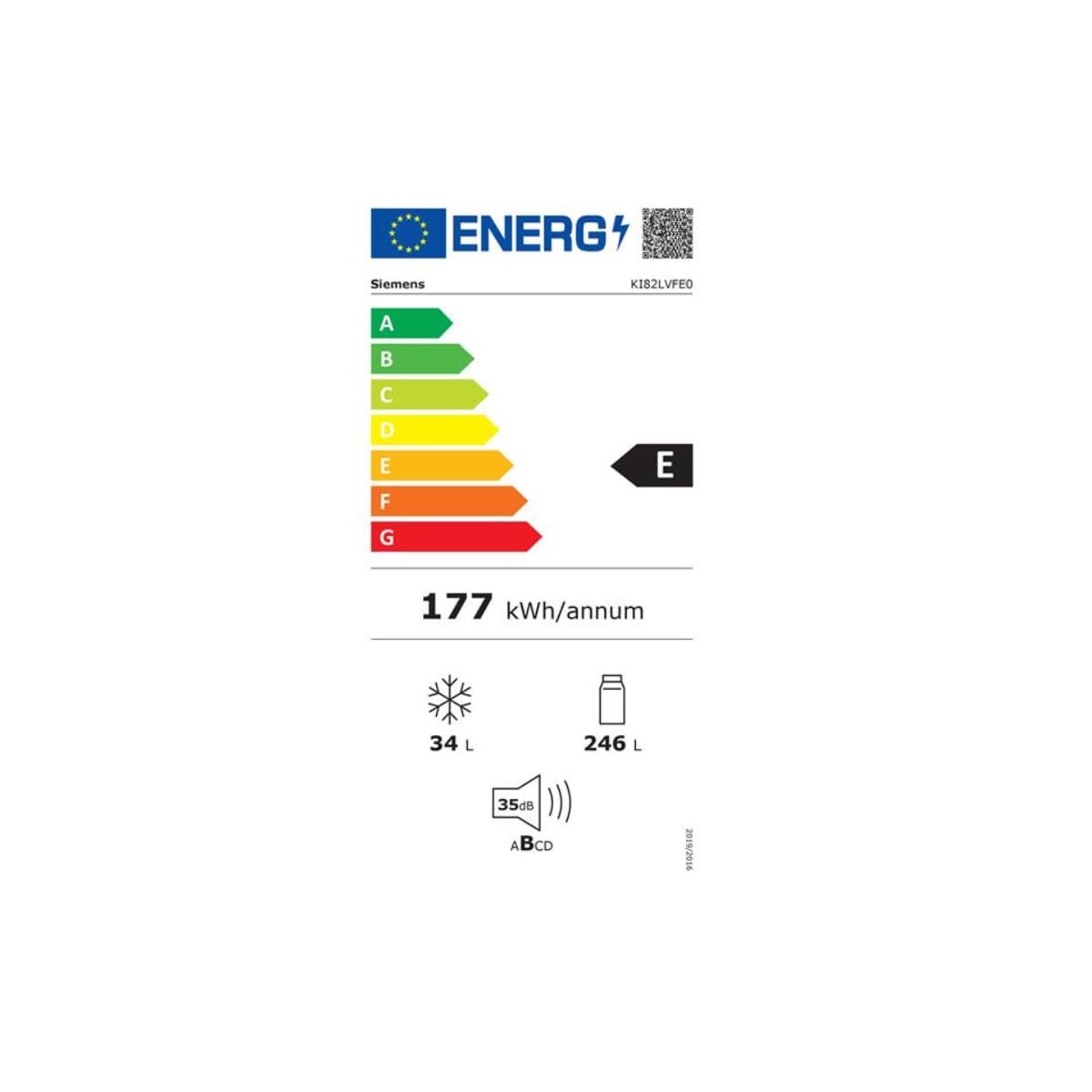 SIEMENS Frigorifero da incasso 1 porta KI82LVFE0, iQ300, PowerVentillation, varioZone