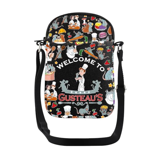 JYTAPP Chef Rat Crossbody Bags Welcome To Gusteau'S Quote Chef Rat Purse Bag Animation Comedy Lovers Gifts