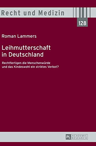 Leihmutterschaft in Deutschland: Rechtfertigen die Menschenwürde und das Kindeswohl ein striktes Ve Leihmutterschaft in Deutschland: Rechtfertigen die Menschenwürde und das Kindeswohl ein striktes Ve