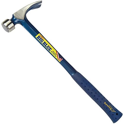 Estwing E325S Straight Claw Framing Hammer with Vinyl Grip 25Oz (18-inch) Cover