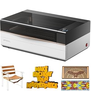 xTool P3 80W Flagship CO2 Laser Cutter with Intelligent Automation, 1200mm/s High Speed, 36″x18” Large Format CO2 Laser Engraver with ACS Auto-Focus System, Dual HD Camera Precision for Wood Acrylic