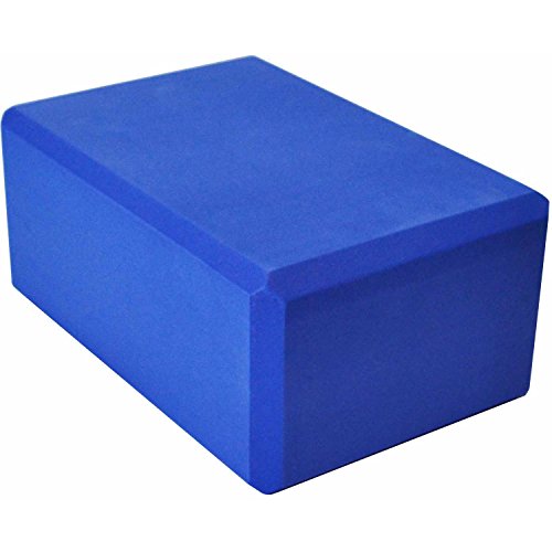 Yoga Direct 3-Inch Deluxe Foam Yoga Block, Blue