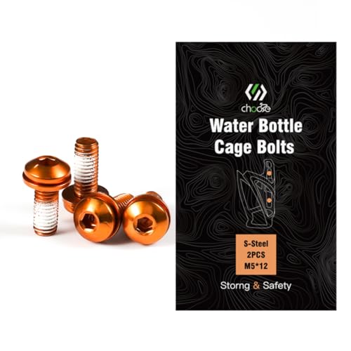 Boulons de cage de bouteille de vélo orange vis pour porte-bidon