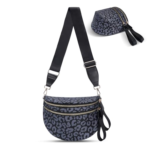 Image of Checkered Crossbody Bag, Bum Bags for Women Crossbody,Spacious Sling Bag Purse Fanny Packs with Shoulder Strap