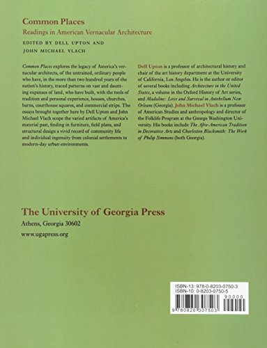 Common Places: Readings In American Vernacular Architecture #TOP1