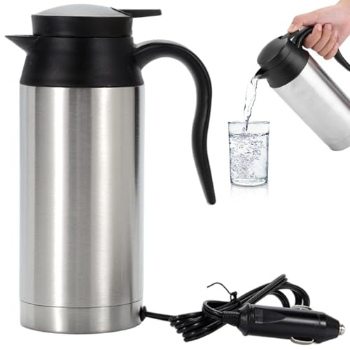 Hervidor eléctrico portátil 12V acero inox 750ml miniatura 5