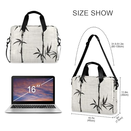 Bolso Negro para Laptop Alaza con Correa, 13-15.6 pulg miniatura 4