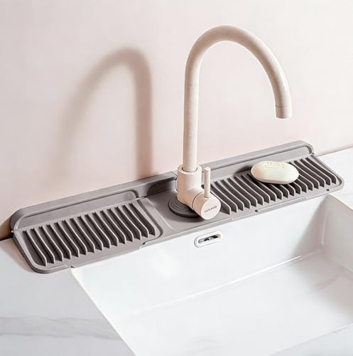 koundeneko 水切りマット 蛇口用 シリコン製 排水マット 61cm