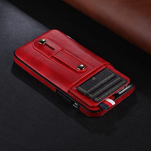 Étui en cuir CaseWallet pour iPhone 13 protégeant des chutes avec support de visionnage horizontal