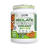 Life Pro Isolate Vegan Creamy 1kg | Aislado de proteina de Soja | 100% vegano (Black Cookies and Cream)