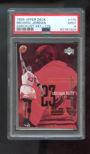 1998-99 Upper Deck 175 Michael Jordan Checklist 91-175 PSA 9 Graded Basketball Card NBA 98-99 1998-1999 Chicago Bulls
