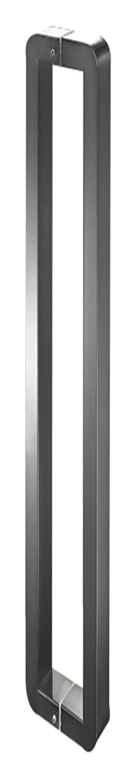 CWCQGH Push Pull Door Handle, Sliding Barn Door Handles, Thickened Stainless Steel Door Pulls for Metal Door Glass Door Tempered Door Wooden Door, Modern and Simple,Black#2-Length 42.5cm(16.7in)