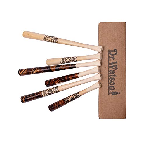 Dr. Watson - Cigarette Holders, Set of 6, fit Regular Size Cigarettes, Handcrafted from Natural Wood - Thumbnail 4