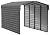 Arrow Carports Galvanized Steel Carport, with 2-Sided Enclosure, Compact Car Metal Carport Kit, 10' x 20' x 9', Charcoal