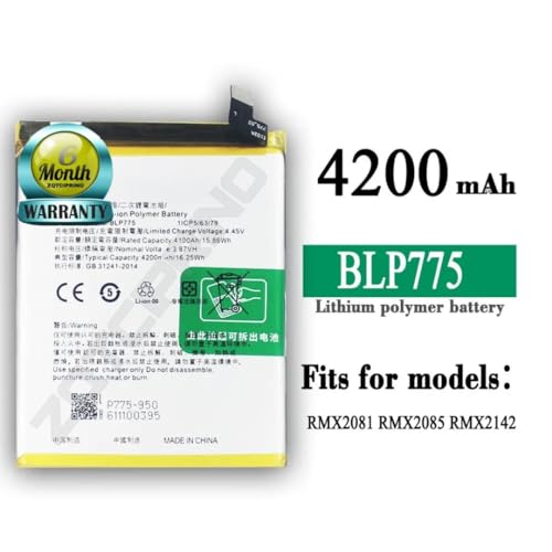 Image of Original BLP775 Battery for Realme X50 / Reno 3 4G 2020 /3 5G / 3 PRO / CPH2009 / PCRM00 / PCRT00 Battery with 6 Month Warranty**** (N188)
