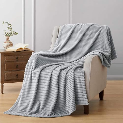 Image of Cotton Bolls Textiles Cozy Plush AC Blanket for Single Bed, Lightweight All Season Blanket, Ultra Soft Blanket for AC Room, Mild Winter, Can Be Used as Bedsheet in Winter, 90x90 Inches, Pencil Grey