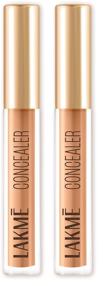 Image of Lakme Powerplay Priming Concealer Built in Primer, Hydrating, Conceals Dark Circles 24 Beige, 5.4ml (Fashionista Collection) (Pack of 2)