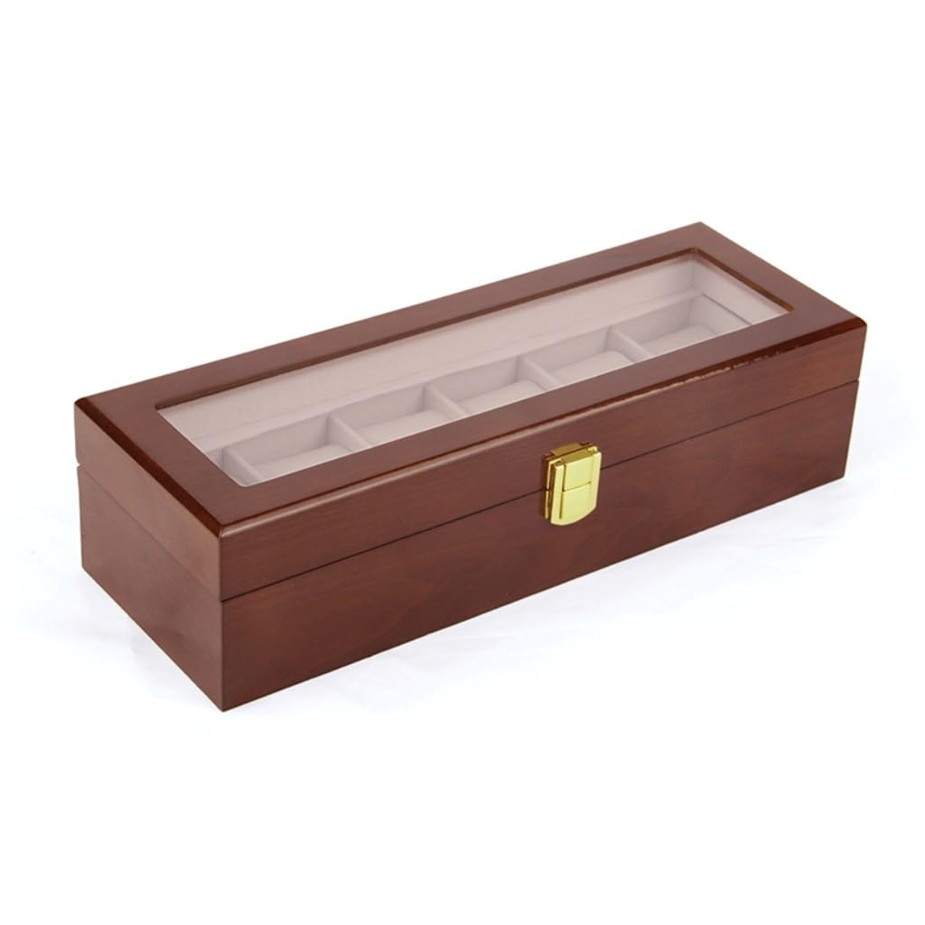 Boîte de rangement montre en bois pour sublimer votre table de nuit