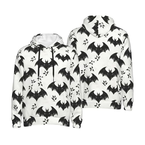 Hoodies For Men - Black Bat Print Long Sleeve Casual Men'S Hoodies & Sweatshirts Pullover With Pocket4