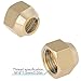Micro Traders 4pcs 10MM M16x1.5 Thread Brass Flare Reducing Nuts for Refrigeration, HVAC, Heating, Industrial Piping Systems