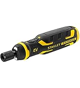 Stanley FatMax FMHT66719-0 Power-Assist Bit Screwdriver (4 V/1.5 Ah Battery, High 300 RPM Speed, ...