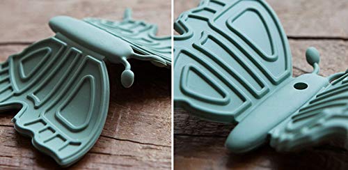 Butterfly Design Silicone Pot Holder Heat Resistant Magnetic Lid Lifters Pinch Mitts Set Of 2 (Dark Pink) #TOP6