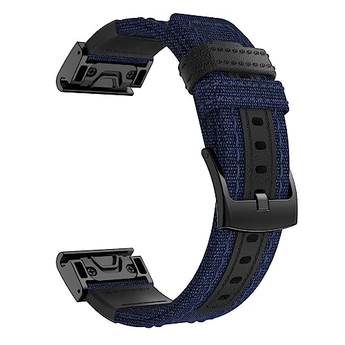 Bracelet de montre en nylon tissé Garmin Fenix 7 6X Pro Epix 26 22 mm