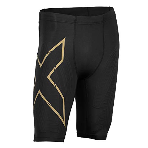 2XU 9336340736967 Bañador, Hombre, Black/Gold Reflective, Medium