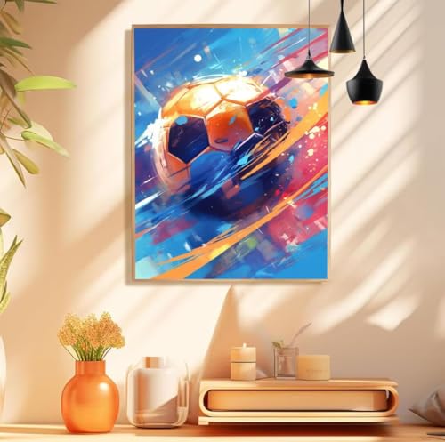 Pintar por Numeros Adultos FúTbol americano Paint by Numbers arte Cuadros para Pintar por Numeros Lienzos 150x200cm, Kit de Pintura al óleo con 3 Pinceles e Pigmento Acrílico, Wall Decor, Model 916