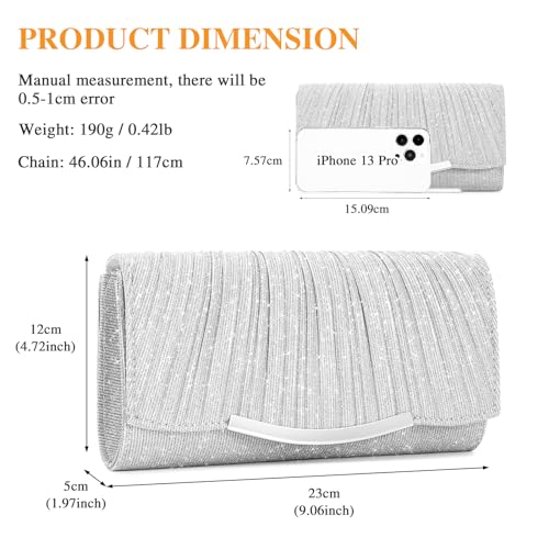 Image of UBAYMAX Evening Bag Clutch Purses for Women Lady Girl Handbags Crossbody Bag Wedding Bag for Prom Party Wedding Engagement | Wedding Bag