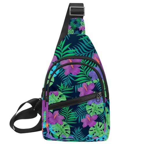 Sac de poitrine pour femme sac à dos étanche à bandoulière rose