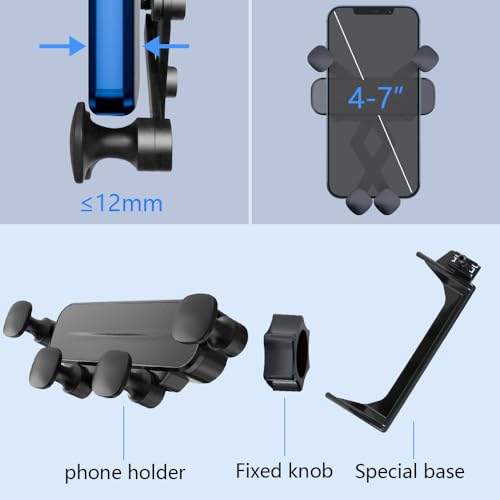 LUNQIN Car Cell Phone Holder for 2019-2025 Toyota RAV4 LX XLE RAV 4 Phone Mount Hybrid LE SE Prime Woodland Auto Accessories Navigation Screen Bracket Mobile Cellphone (not fit 2026) by LUNQIN - Image 6