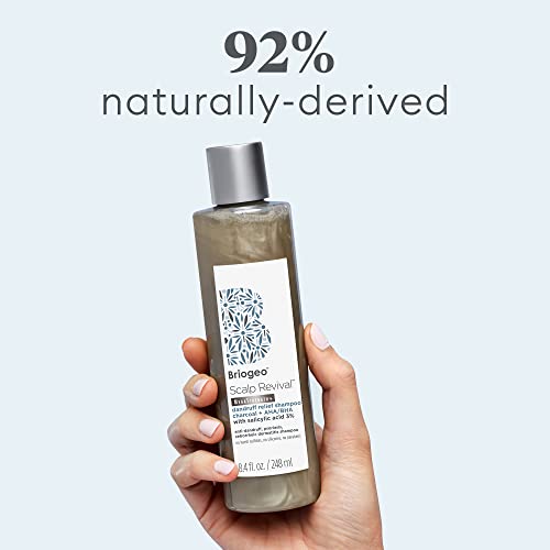 Briogeo Scalp Revival Megastrength+ Dandruff Shampoo | Charcoal + Aha/Bha With Salicylic Acid 3%| Anti-Dandruff Shampoo To Soothe A Dry, Flaky, Itchy Scalp | Vegan, Phalate & Paraben-Free | 8.4 Ounces #TOP4