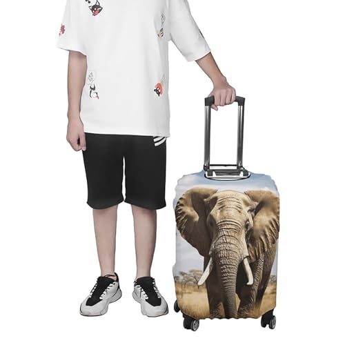 Elephant Luggage Cover, Washable Elastic Suitcase Cover Protector Fit 18-32 Inch Luggage 7