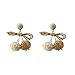 Xi-Link S925 Silver Aguja Personalidad Mariposa Pendientes De Bolas De Peluche New Ear Camisa Ear Clips (Color : Ear Clip)