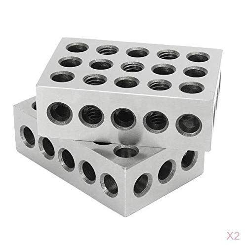 Lyla 2 Pairs 1-2-3 Block Set 0.0002" Precision Matched Mill Machinist 23 Holes-picture-24