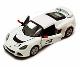 KiNSMART - 2012 Lotus Exige S 5' 1:32 Scale Die Cast Metal Model Toy Race Cars (White)