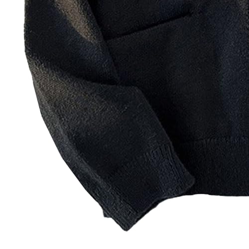 Slim Fit Button Cable Knit Classic Casual Knitwear With Buttons Long Sleeve Button Down Sweater for Men4