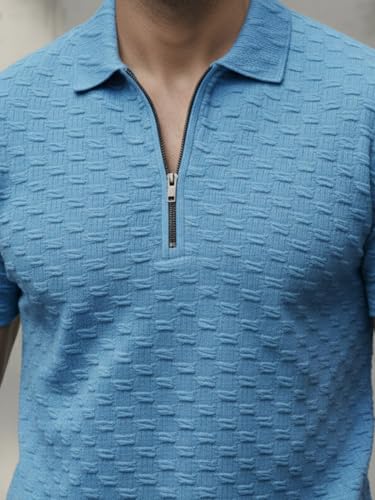 Image of Preneum Men's Poly Cotton Rich Solid Polo Tshirt | Collar Tshirts | Half Sleeves | Plain-Regular Fit (Available in Plus Sizes)