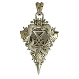 Siamhandmade2014 Sigil Of Lucifer Pendant with Snake Seal of Satan for Men Women Brass Jewelry BR-635