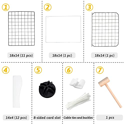 Bnosdm Dog Pet Playpen, Puppy Cage Indoor Portable Metal Wire Fence Yard With Door Diy Small Animal Exercise Pen For Small-Sized Dog, Cat, Small Animals #TOP1