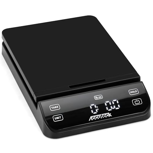 Image of Accuteck BPS70 High Accuracy Digital Shipping Scale and Postal Scale, 0.1oz Precision (Black with Touch Screen, 70Lb)