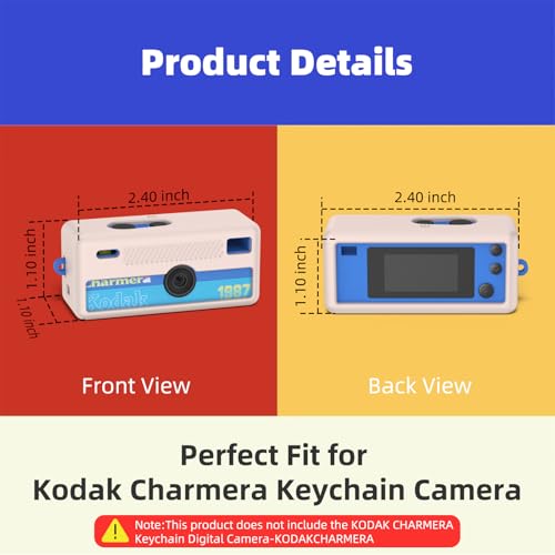 Funda de silicona para cámara Kodak CHARMERA, gris miniatura 3