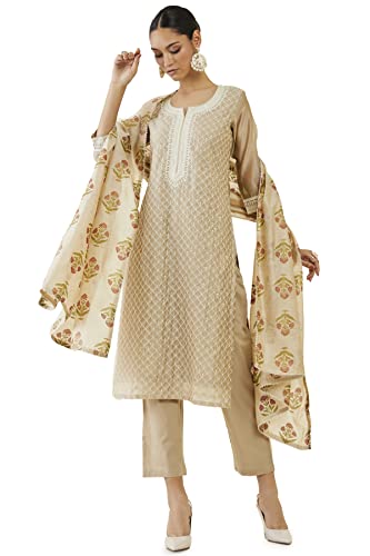 Image of Soch Women's Chanderi Chudidar Set