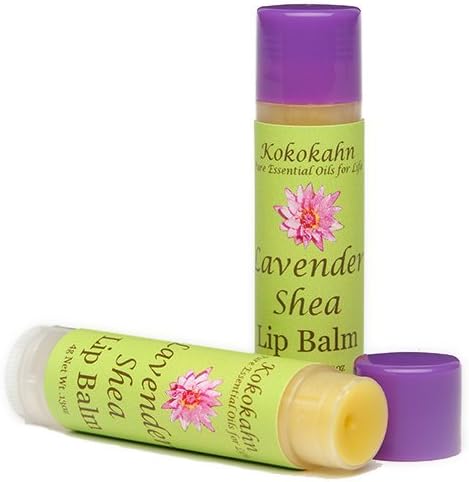 Lavender Shea Lip Balm with Organic French Lavender Essential Oil