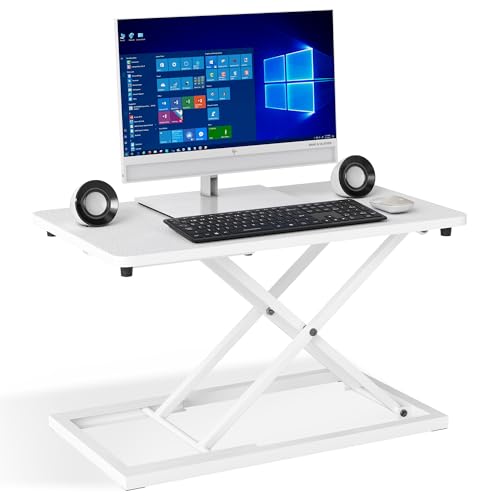 jxgzyy Standing Desk Converter 34x60cm Sit Stand desk Converter Workstation Height Adjustable...