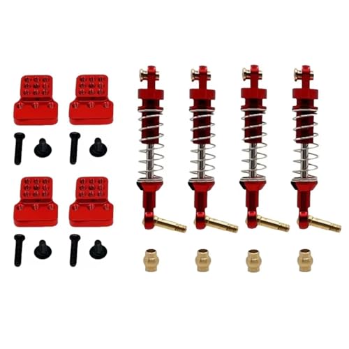 Amortisseurs suspension RC WPL C34 C44 FJ45 accessoires modification métal rouge